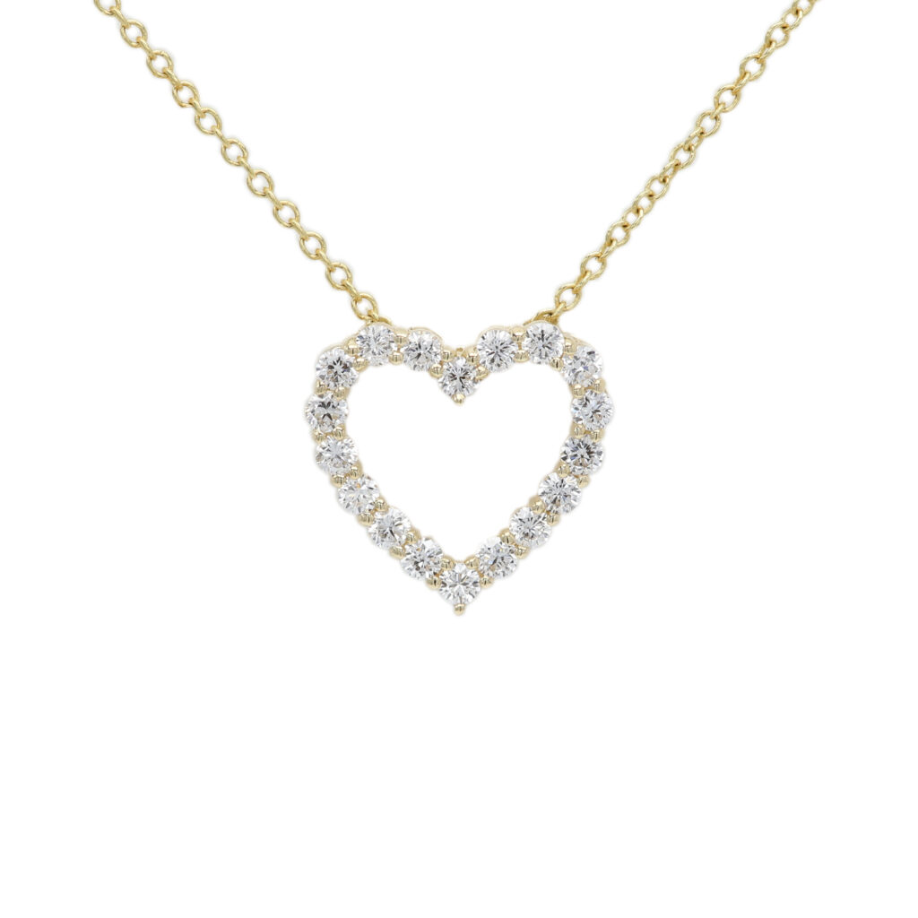 Heart Cheer Necklace in Gold